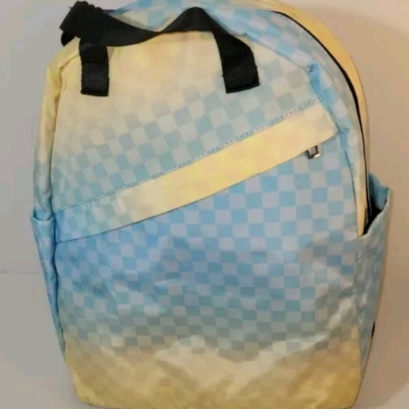 Steve Madden Geometric Backpack: Multicolor, Zip-Around Closure, Silver Hardware - Picture 3 of 5